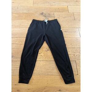Vuori Black Athletic Joggers Women's Medium Lounge Recycled Polyester Blend